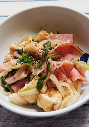 白菜と油揚げ・ベーコンのコク旨コンソメ和え-レシピのメイン写真