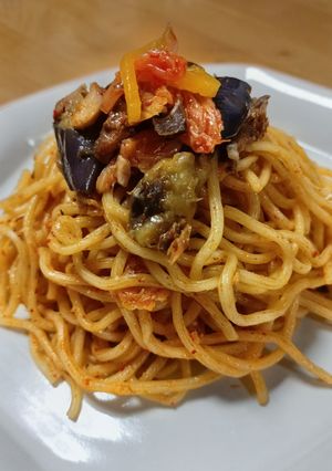 鯖味噌キムチのやみつき焼きそば-レシピのメイン写真