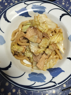 豚肉とキャベツの焼きうどん-レシピのメイン写真