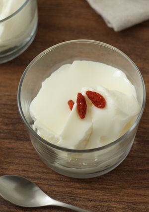 アーモンドオイルで【杏仁豆腐】風-レシピのメイン写真