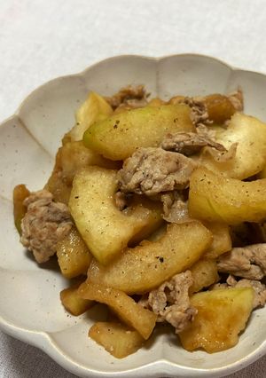 冬瓜と豚肉のポン酢炒め-レシピのメイン写真