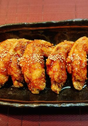 居酒屋風♪甘辛手羽先揚げ♡-レシピのメイン写真
