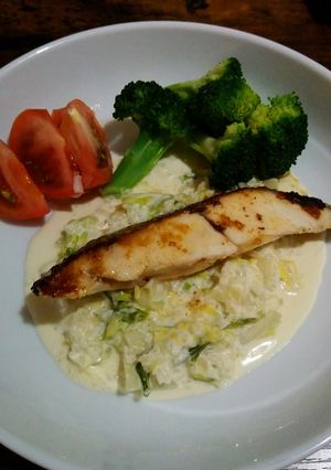 メダイソテーとキャベツのクリーム煮-レシピのメイン写真