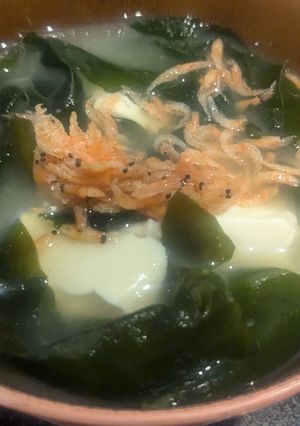 【レンジで簡単】豆腐のお味噌汁-レシピのメイン写真