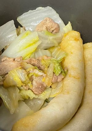 一人暮らし豚と野菜のきりたんぽ鍋-レシピのメイン写真