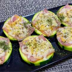 รูปของ ズッキーニのチーズ焼き