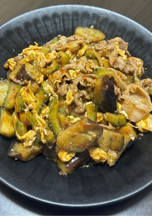 ゴーヤとなすの夏野菜麻婆-レシピのメイン写真