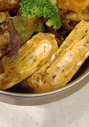 お弁当に！小エビと青のりの卵焼き-レシピのメイン写真