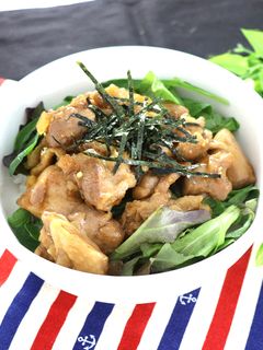 甘辛タレでご飯が進む♪鶏肉の照り焼き丼-レシピのメイン写真