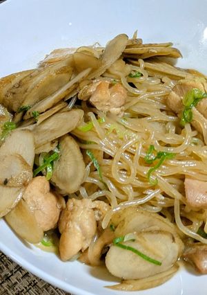 ごぼうと糸コンニャク鶏の簡単煮🫶-レシピのメイン写真