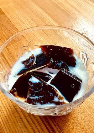 寒天で✨甘めのコーヒーゼリー-レシピのメイン写真