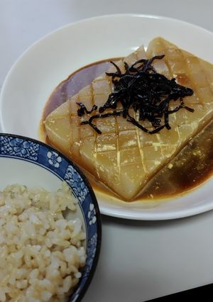 こんにゃくステーキ塩こんぶソースに挑戦-レシピのメイン写真