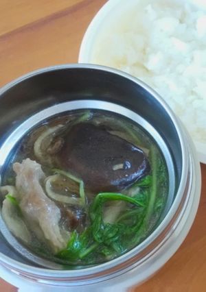 豚ばらときのこのハリハリあんかけ弁当-レシピのメイン写真