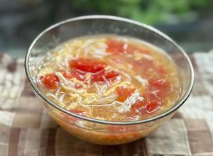夏バテにも⭐︎トマトと卵の酸辣湯そうめん-レシピのメイン写真