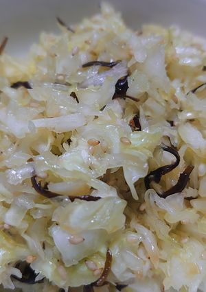 材料2つ！塩昆布キャベツサラダ-レシピのメイン写真