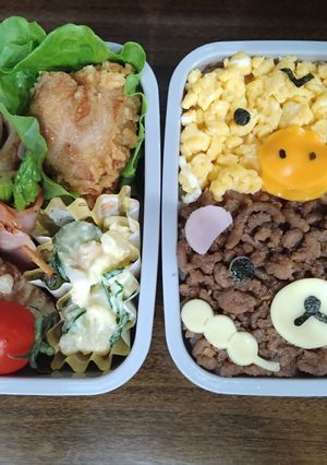 リラックマそぼろ弁当-レシピのメイン写真