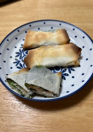 鳥ハムえごまの葉チーズ春巻き-レシピのメイン写真