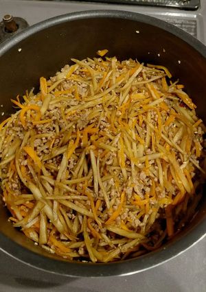 ごぼう混ぜご飯(しっかり味付)-レシピのメイン写真