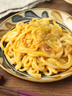 濃厚クリーミー☆かぼちゃクリームうどん-レシピのメイン写真