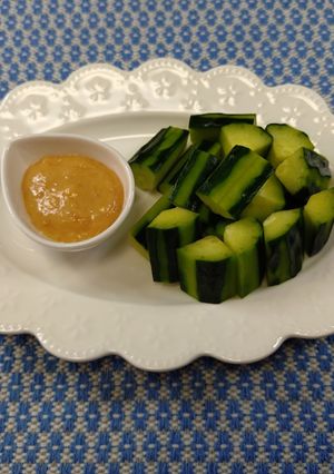 夏の定番♪シンプルきゅうりの味噌マヨ🥒✨-レシピのメイン写真