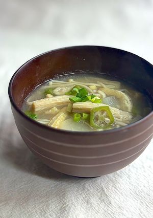 オクラと大根のお味噌汁-レシピのメイン写真