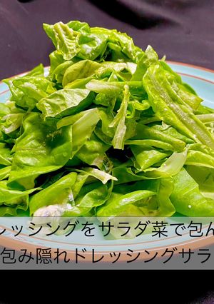 No3388葉包み隠れドレッシングサラダ-レシピのメイン写真