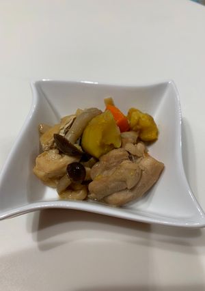 栗と鶏肉の煮物（きのこ・さつま芋で秋味覚-レシピのメイン写真