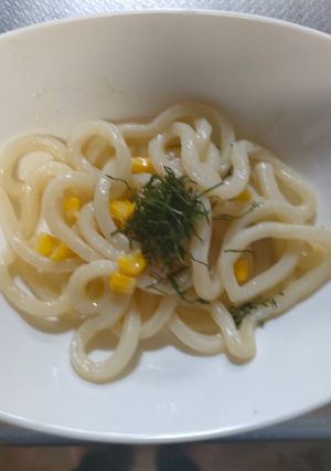 レンジで簡単うどんのバター炒め風-レシピのメイン写真
