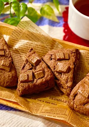 HMで簡単☆ダブルチョコスコーン-レシピのメイン写真