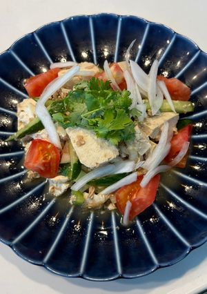叩き胡瓜と豆腐のサラダ〜パクチー添え〜-レシピのメイン写真