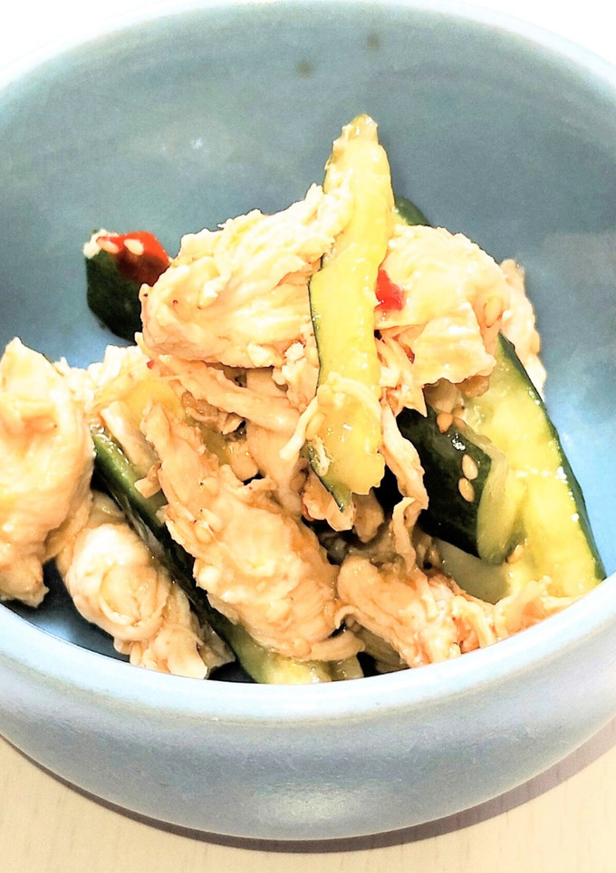 ささみとキュウリの和え物-レシピのメイン写真
