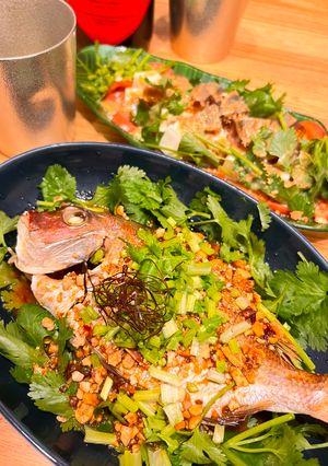 なんでも中華風香味タレで祝鯛アレンジ！-レシピのメイン写真