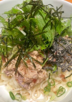ツナマヨと塩昆布のだし醤油サラダうどん-レシピのメイン写真