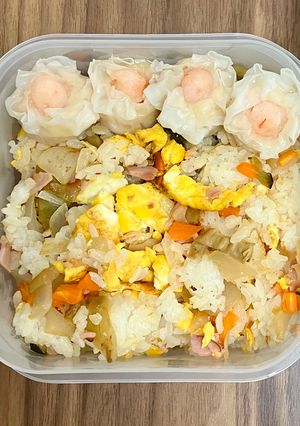 搾菜とハムのチャーハン　お弁当１人分-レシピのメイン写真