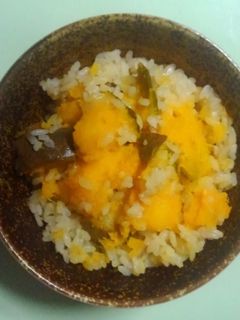 カボチャの炊き込みご飯-レシピのメイン写真
