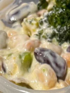 アボカドゆで卵+わさびマヨビーンズサラダ-レシピのメイン写真
