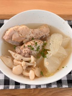簡単☆彡手羽元のほっこりスープ-レシピのメイン写真