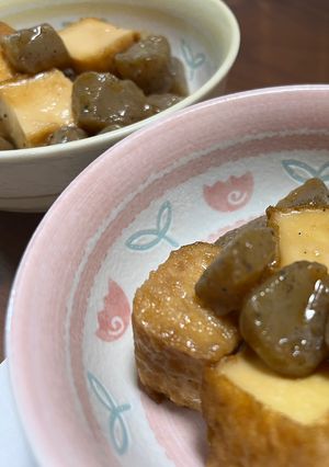箸が止まらん！厚揚げとこんにゃくの甘辛煮-レシピのメイン写真