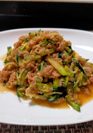 ズッキーニとツナのめんつゆナムル-レシピのメイン写真