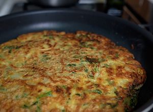 春菊とじゃがいものガレット-ナツメグ風味-レシピのメイン写真