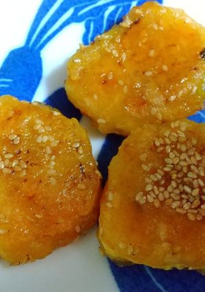 かぼちゃ片栗粉餅-レシピのメイン写真