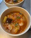無水！完熟トマトと塩麹のたべるスープ