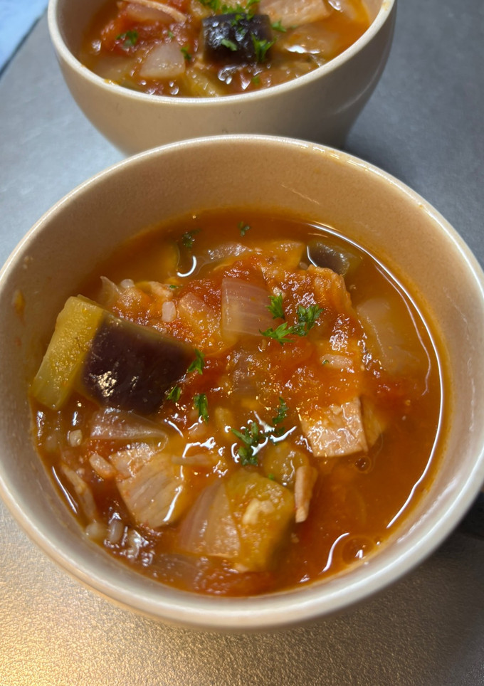 無水！完熟トマトと塩麹のたべるスープ-レシピのメイン写真