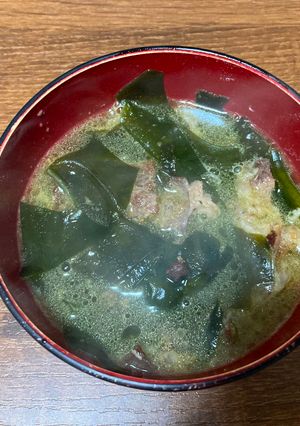 韓国風牛ワカメスープ-レシピのメイン写真
