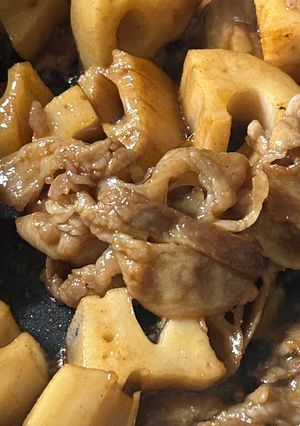 豚三枚肉と蓮根の和風炒め-レシピのメイン写真