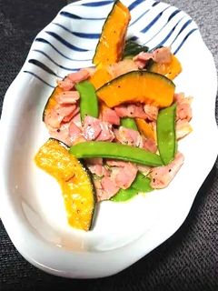 カボチャとベーコンの塩バター炒め-レシピのメイン写真