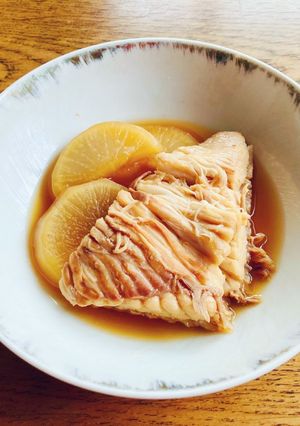 カスベと大根の煮付け-レシピのメイン写真