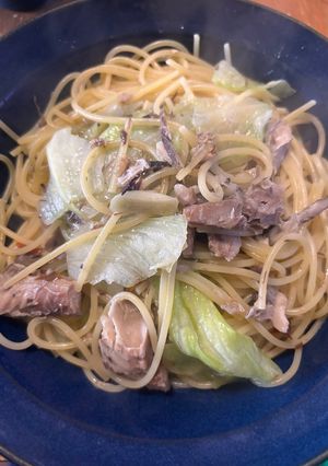 鯖缶ぺぺロンチーノ-レシピのメイン写真