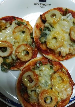 簡単！餃子の皮でねぎマヨピザ-レシピのメイン写真