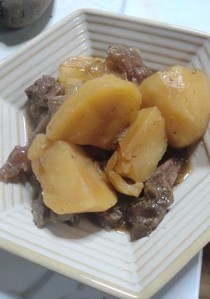 コク旨！牛すじの肉じゃが☆下処理から！-レシピのメイン写真